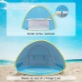 Glymnis Tienda Playa Bebe Pop up Tienda de Bebé con Piscina para Infantil Carpa Plegable Portátil Protección Sol Anti UV 50+