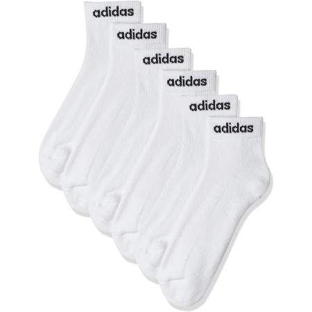 adidas Unisex Adult Linear Ankle Cushioned Socks 3 Pairs