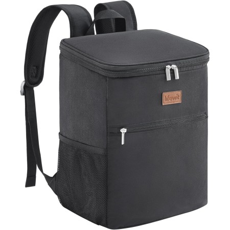 Lifewit Mochila Isotérmica Flexible de 21 litros (30 latas) con Forro Rígido, Amplia Mochila Nevera para Almuerzo Picnic Bolsa