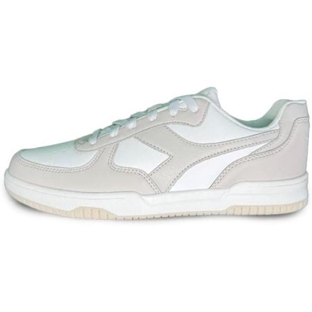 Diadora Raptor Low, Zapatillas de Gimnasio Unisex Adulto, Color Blanco, 44 EU