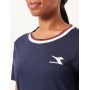 Diadora L.T-Shirt SS TWEENER, Navy clásico, X-Large para Mujer