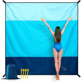 OCOOPA Manta de Playa, Grande a Prueba de Arena e Impermeable, Alfombra de Picnic, Libre de Arena, Cómoda, Nylon Paracaídas