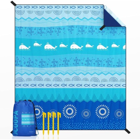 OCOOPA Manta de Playa, Grande a Prueba de Arena e Impermeable, Alfombra de Picnic, Libre de Arena, Cómoda, Nylon Paracaídas