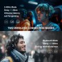 PHOINIKAS Cascos Gaming Inalámbricos para PC/PS5/PS4, Auriculares Gaming Inalámbricos de 2,4GHz USB Wireless+Bluetooth 5.3, Baja