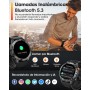 2025 Men's Smart Watch, 1.43 inch AMOLED Smartwatch with Calls, 24/7 Heart Rate Monitor SpO2, Sleep Monitor, Pedometer, 450 mAh