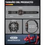 2025 Men's Smart Watch, 1.43 inch AMOLED Smartwatch with Calls, 24/7 Heart Rate Monitor SpO2, Sleep Monitor, Pedometer, 450 mAh