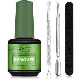 Removedor Quita Esmalte Semipermanente para Uñas, Nail Remover Quitaesmalte Rápido y Fácil sin Lastimar con Lima. Empuja