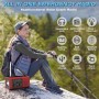 Radio De Emergencia Portátil - R-adio De Manivela De Energía Solar, Radios De Alarma SOS, con Linterna LED, 3 Métodos De Carga,