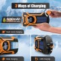 Cargador Solar para Movil, FM/Am Radio Portátil de Emergencia con Manivela y 5000mAh Powerbank y Altavoz Bluetooth Linterna LED