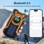 Cargador Solar para Movil, FM/Am Radio Portátil de Emergencia con Manivela y 5000mAh Powerbank y Altavoz Bluetooth Linterna LED