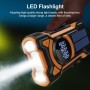 Cargador Solar para Movil, FM/Am Radio Portátil de Emergencia con Manivela y 5000mAh Powerbank y Altavoz Bluetooth Linterna LED