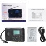 Retekess V115 Radio Portátil,FM Am SW Radio Pequeña,Radios Pequeñas Digitales con MP3,SD/TF/USB,3 Modos de Grabación,Tiempo de