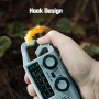 Radio de Emergencia Portátil, FM/Am Emergency Radio con Solar Recargable y Dinamo con Manivela con Linterna LED 2000mAh