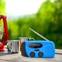 Radio Emergencia | Radio Portatil Pequeña Am FM | Radios Pilas Emergencia | Transistores Radios Pequeños con manivela Solar y