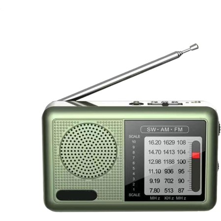 Mixnexorad Radio portátil de Banda Completa, pequeña Radio de Onda Corta, Radio de Onda Corta Recargable Radio meteorológica Am