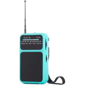 Hasaller Radio pequeña portátil de bolsillo con transistor de batería, radio AM, FM, SW, batería, radio digital, radio de