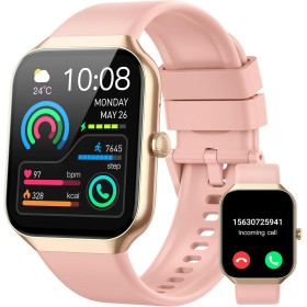 Reloj Inteligente Mujer Hombre, 2025 Nuevo Smartwatch 1.96" Llamada Bluetooth, Pulsómetro/Monitor de Sueño/Podómetro, 113+ Modos