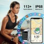 Reloj Inteligente Mujer Hombre, 2025 Nuevo Smartwatch 1.96" Llamada Bluetooth, Pulsómetro/Monitor de Sueño/Podómetro, 113+ Modos