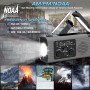 Am/FM/NOAA Emergencys Radio con Solar Recargable Radio De Dinamo, Linterna LED, Alarma SOS Y Dinamo De Manivela, Equipo De
