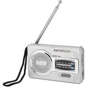 VBESTLIFE Radio Portátil, Radio de Transistor Am FM Radio Portátil Operada por 2 Pilas AA Radio Pequeña con Conector para