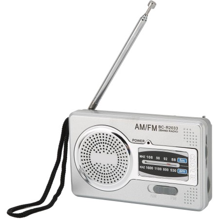 VBESTLIFE Radio Portátil, Radio de Transistor Am FM Radio Portátil Operada por 2 Pilas AA Radio Pequeña con Conector para