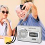 VBESTLIFE Radio Portátil, Radio de Transistor Am FM Radio Portátil Operada por 2 Pilas AA Radio Pequeña con Conector para