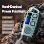 Radio de Emergencia Portátil, FM/Am Emergency Radio con Solar Recargable y Dinamo con Manivela con Linterna LED 2000mAh