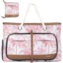 Lekespring Bolsa Playa Grande XXL Familiar con Cremallera Bolsa de Viaje, Impermeable Shopper Bolso de Hombro para Mujer, Bolsa