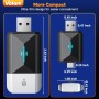 Volam Adaptador 2 en 1 para Coche inalámbrico Carplay y Android Auto, 5 GHz WiFi Plug and Play, Convertido por Cable a