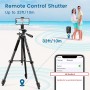 JOILCAN Tripode para Movil 161cm, Trípode para Móviles de Aluminio Extensible con Control Remoto, Palo Selfie Tripode con