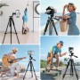 JOILCAN Tripode para Movil 161cm, Trípode para Móviles de Aluminio Extensible con Control Remoto, Palo Selfie Tripode con