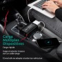 Odoga inversor 12v a 220v 300W para Coche, Convertidor con USB-C y USB-A - Adaptador Mechero Coche a Enchufe - Cargue Sus