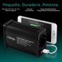 Odoga inversor 12v a 220v 300W para Coche, Convertidor con USB-C y USB-A - Adaptador Mechero Coche a Enchufe - Cargue Sus