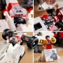 LEGO Icons McLaren MP4/4 y Ayrton Senna Minifigura F1, Decoración de Escritorio para Hogar y Oficina, Regalo para Hombres y