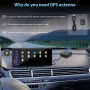 Carpuride W904 Wireless Carplay & Android Auto con Dash CAM - Pantalla táctil IPS HD de 10" para Coche, cámara Frontal 4K y
