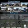 Carpuride W904 Wireless Carplay & Android Auto con Dash CAM - Pantalla táctil IPS HD de 10" para Coche, cámara Frontal 4K y