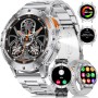 DREMAC Militar Reloj Inteligente Hombre con Linterna, 530mAh, 1.43" AMOLED Smartwatch con Llamadas Bluetooth, Monitor de Sueño,
