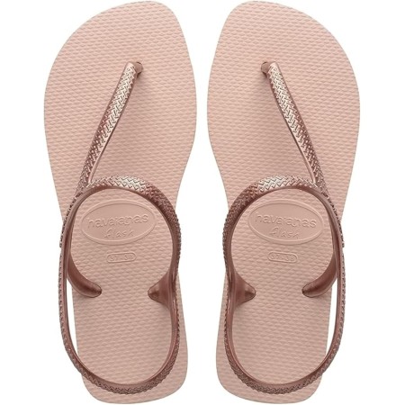 Havaianas - Flash Urban, Sandalias Cómodas, Elegantes y Versátiles, Cierre en Tobillo, Tiras Metálicas Cruzadas, Mujer