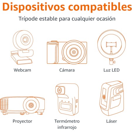 Amazon Basics Trípode ligero de 127 cm con funda, champán