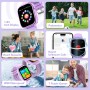 SWGOTA 4G Reloj Inteligente Niño, Smartwatch Niños con GPS, Ilamadas, Videollamadas, Mensajes, Modo Escuela, Función SOS, IP68