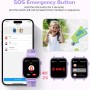 SWGOTA 4G Reloj Inteligente Niño, Smartwatch Niños con GPS, Ilamadas, Videollamadas, Mensajes, Modo Escuela, Función SOS, IP68