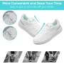 NEEKFOX - Premium No Tie Elastic Shoelaces - Rubber Shoelaces with Capsules - 3 Pairs of Quick Release Laces - Rubber Laces for