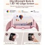 RUXINGX Reloj Inteligente Mujer con Llamadas, 1.83" Smartwatch con 3 Correas, Función Femenina/24H Pulsometro/SpO2/Monitor de