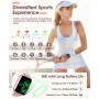 RUXINGX Reloj Inteligente Mujer con Llamadas, 1.83" Smartwatch con 3 Correas, Función Femenina/24H Pulsometro/SpO2/Monitor de