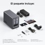 UGREEN NASync DXP2800, NAS de Escritorio de 2 bahías, CPU Intel N100 de Cuatro núcleos, 8 GB de RAM DDR5, 2,5 GbE, 2 Ranuras M.2