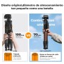 K&F Concept Tripode para Movil 190cm S255A3+BV01 Trípode Ligero Portátil de Tubo Perfilado de 5 Lados para DSLR, Cámara Réflex