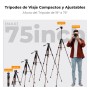 K&F Concept Tripode para Movil 190cm S255A3+BV01 Trípode Ligero Portátil de Tubo Perfilado de 5 Lados para DSLR, Cámara Réflex