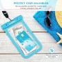 ivoler Set de Bolsa Waterproof con Riñonera Impermeable Bolsa Cintura y Funda Móvil Impermeable para Playa Natación Canotaje