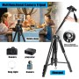 CAMBOFOTO Cámaras Trípode Profesional de 188 cmpara Cámaras DSLR, Smartphones y Dispositivos con Montaje Universal 1/4" -