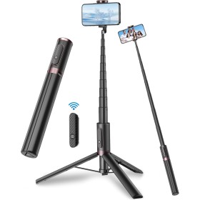 TONEOF 170cm Palo Selfie Tripode para Movil，Tripode Movil Extensible Rotacion Trípode Teléfono Flexible con Inalámbrico con